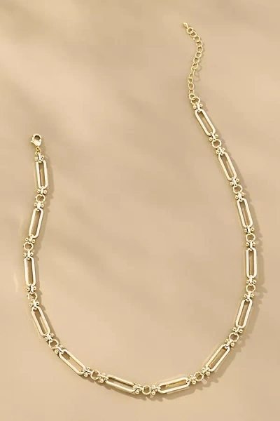 Boxbar Large Paperclip Charm Necklace In Gold