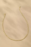 Boxbar Link Paperclip Charm Necklace In Gold