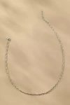 Boxbar Link Paperclip Charm Necklace In Silver