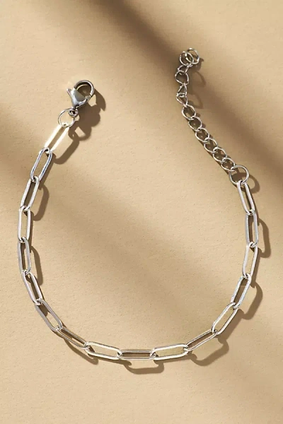 Boxbar Paperclip Charm Bracelet In Silver