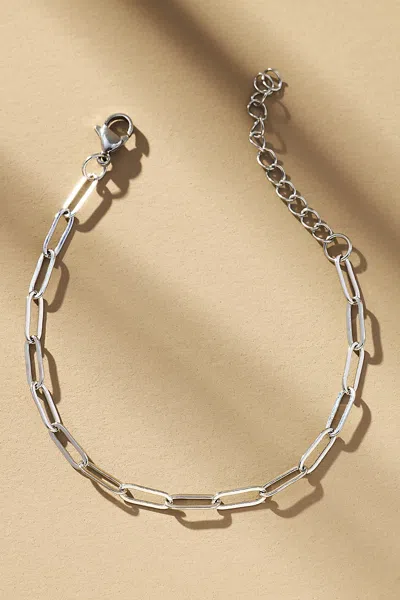 Boxbar Paperclip Charm Bracelet In Silver