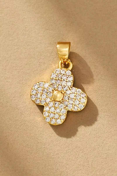 Boxbar Pavé Flower Charm In Gold