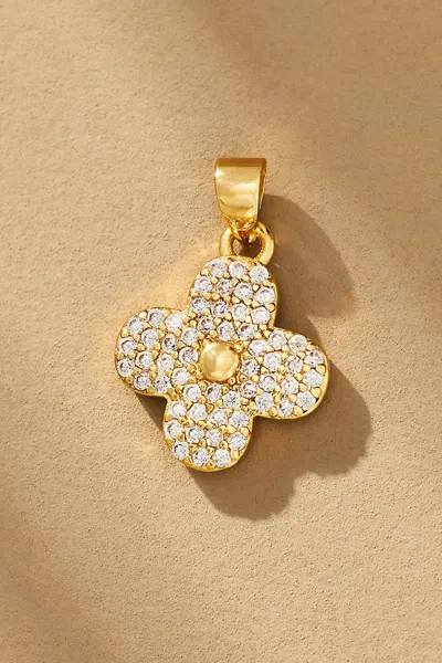 Boxbar Pavé Flower Charm In Gold