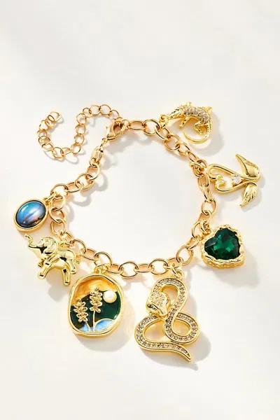 Boxbar Take A Hike Charm Bracelet In Gold