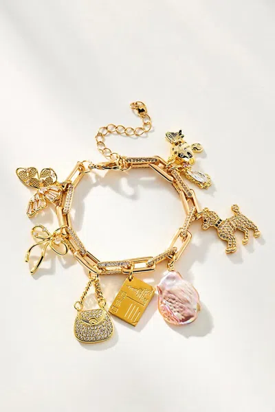 Boxbar The It Girl Charm Bracelet In Gold