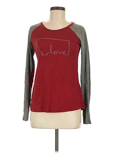 Pre-owned Boxercraft 3/4 Sleeve T-shirt In Red