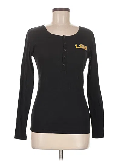 Pre-owned Boxercraft Long Sleeve Henley Shirt In Black