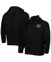 Boxercraft Men's Black Charlotte Fc Baja Fleece V-neck Pullover Hoodie In Black