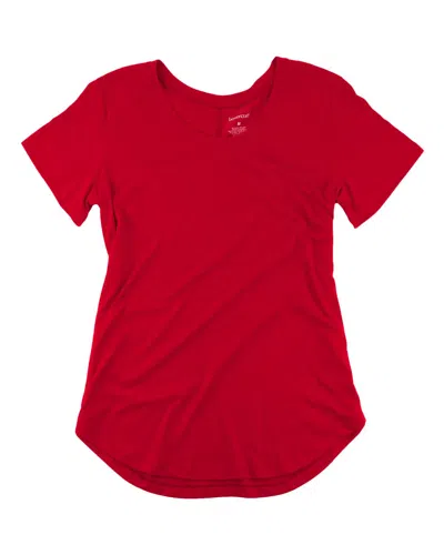 Boxercraft Women's At Ease Scoop Neck T-shirt In Red