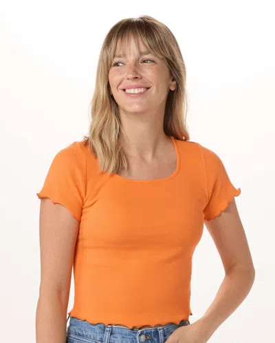 Boxercraft Women's Baby Rib T-shirt In Orange