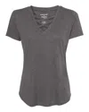 Boxercraft Women's Cage Front T-shirt In Black