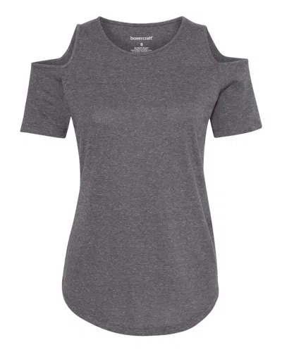 Boxercraft Women's Cold Shoulder T-shirt In Black