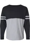 Boxercraft Women's Pom Pom Long Sleeve Jersey T-shirt In Black