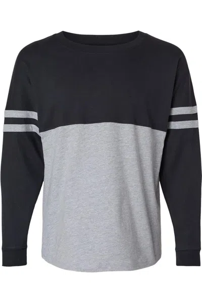 Boxercraft Women's Pom Pom Long Sleeve Jersey T-shirt In Black
