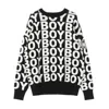 Boy London Aver Jumper Men's Sweater In Black/white