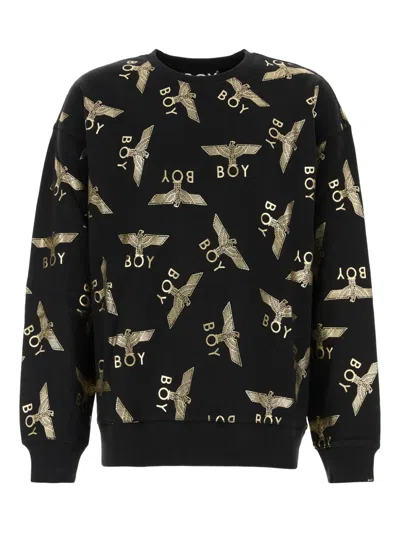 Boy London Boy Repeat Printed Sweatshirt In Black