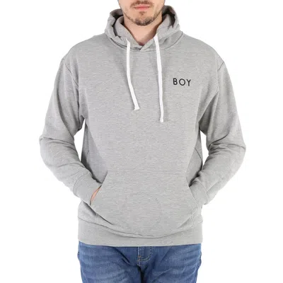 Boy London Boy Reversible Logo Hoodie In Grey