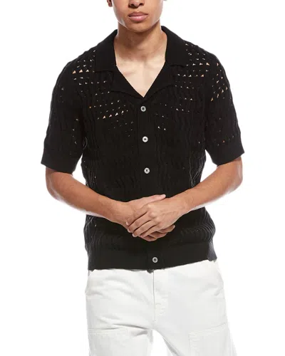 Boy London Crochet Shirt In Black
