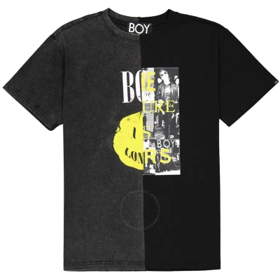 Boy London Men's Boy Acid 2 Face Cotton T-shirt In Black/grey