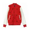 Boy London Men's Boy Repeat Varsity College Jacket In Red/white