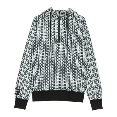 Boy London Men's Hoodie Aver Hood In Black/white
