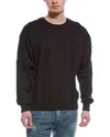 Boy London Tipped Up Crewneck Sweatshirt In Black