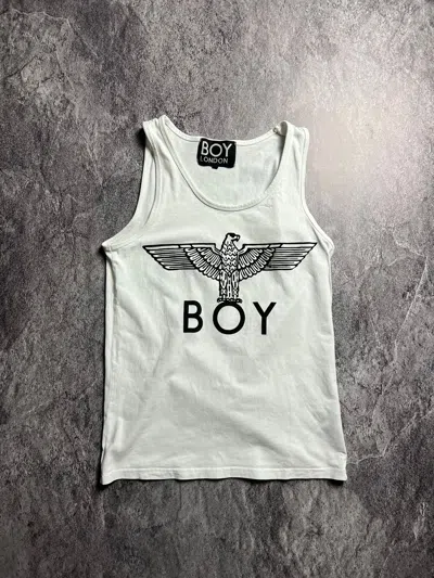Pre-owned Boy London X Seditionaries Y2k 00s Boy London Big Punk Japan Style Logo Tank Tee Shirt In White