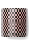 Boy Smells Festive Checker Hinoki Fantome Magnum Candle 27 Oz. In Pink