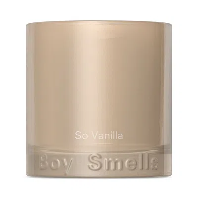 Boy Smells So Vanilla Candle In Transparent