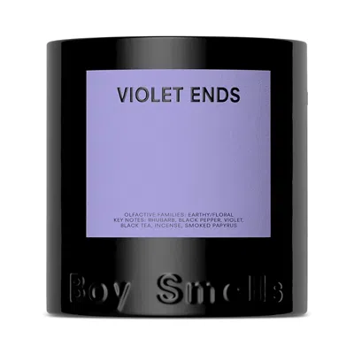 Boy Smells Violet Ends Candle In Purple