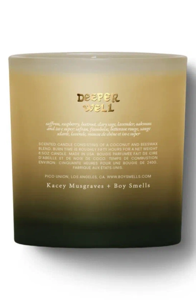 Boy Smells Kacey Musgraves +  Deeper Well Candle 8 oz / 240 G 1 Wick Candle In Green