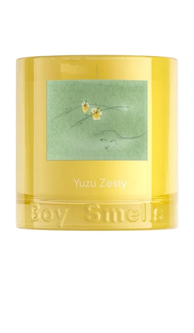 Boy Smells Yuzu Zesty Candle In Yellow