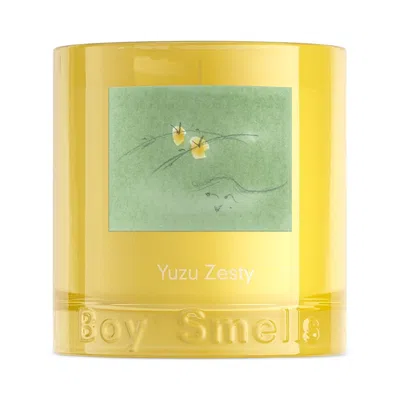 Boy Smells Yuzu Zesty Standard Candle, 8.5 Oz. In Yellow