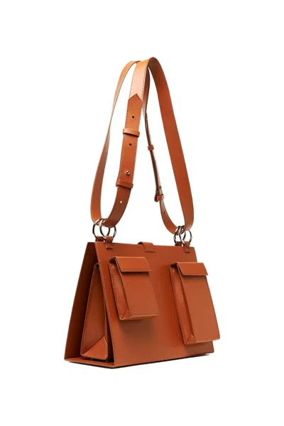 Boyarovskaya Bag In Cognac In Green