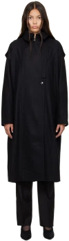 Boyarovskaya Black Pasta Coat In Black
