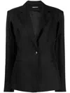 Boyarovskaya Cut-out Single-breasted Blazer In Black