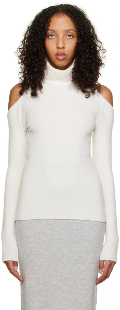 Boyarovskaya Off-white Labelsn Turtleneck