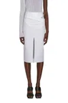 Boyarovskaya Tongs Skirt In White In White