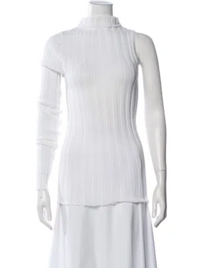 Pre-owned Boyarovskaya Turtleneck Long Sleeve Top In Neutrals