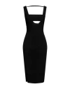 Boyarovskaya Black Layered Midi Dress In Black