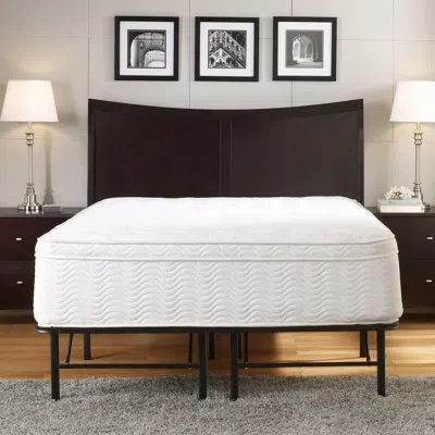 Boyd Sleep 18" Platform Metal Bed Frame With Under Bed Storage In Brown