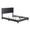 Boyd Sleep Solid Wood Upholstered Platform Bed In Black