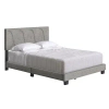 Boyd Sleep Solid Wood Upholstered Platform Bed In Gray