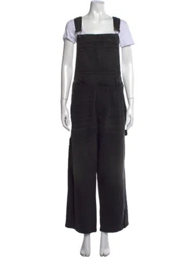 Pre-owned Boyish Crew Neck Overalls In Grey