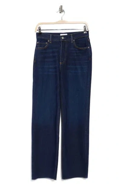 Boyish Jeans The Mikey Raw Straight Leg Jeans In Blue Steel