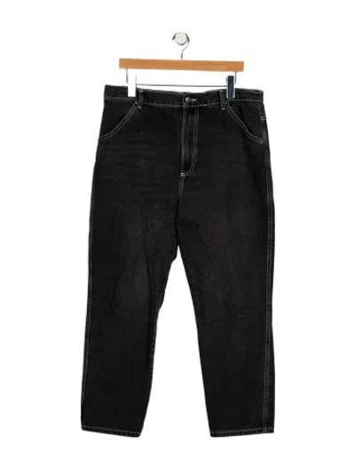 Pre-owned Boyish Low-rise Skinny Leg Jeans In Black