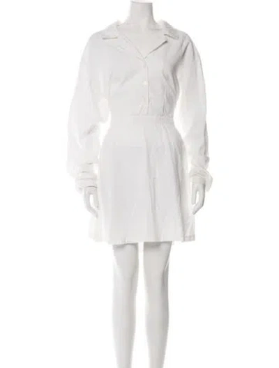 Pre-owned Boyish Mini Dress In White