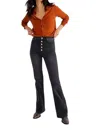 Boyish Rickey Flare Leg Jeans In Black In Black