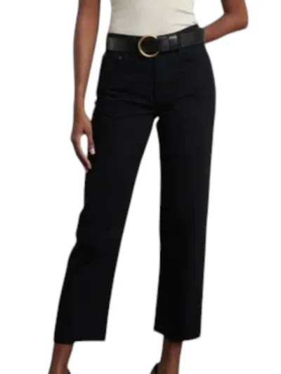 Boyish Tommy High Rise Straight Leg Jeans In Black