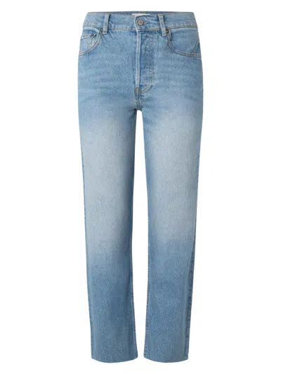 Boyish Women's The Tommy Stretch Straight Leg Raw Hem Jeans